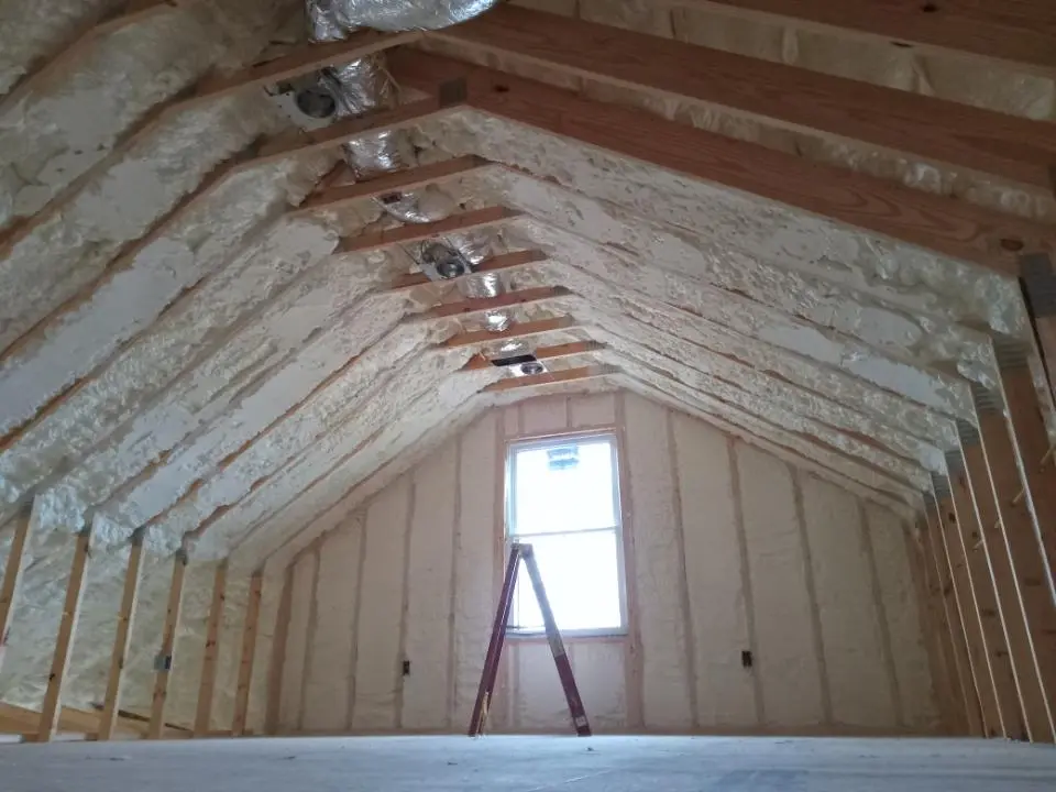 Spray foam roofing application for Crawl Space Insulation project in Wappinger